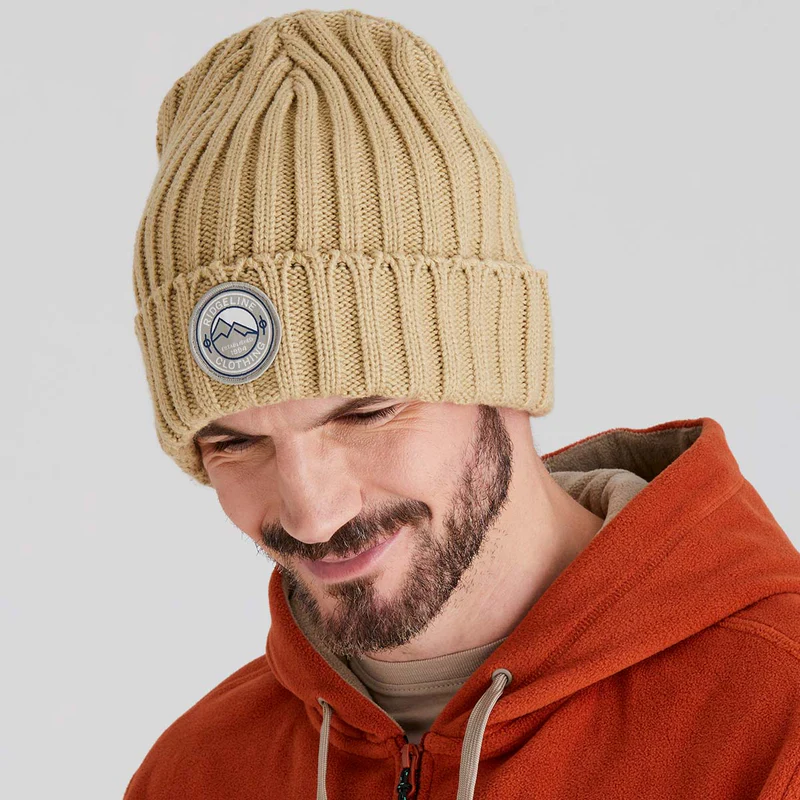 Ridgeline Original Knitted Beanie (Stone)