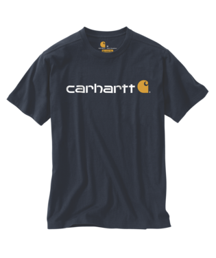 Carhartt Relaxed Fit Graphic Logo TShirt Navy