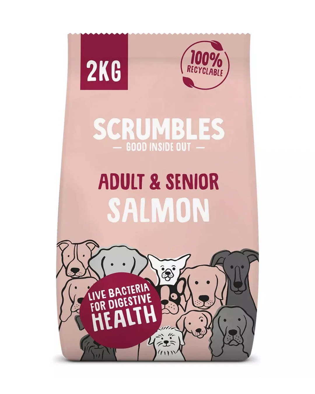 Scrumbles Salmon Dry Dog Food 2kg