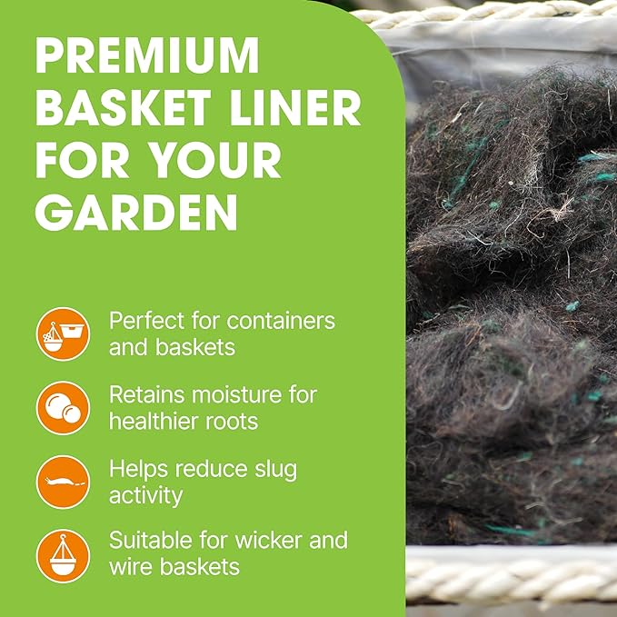 Doff Wool & Moss Hanging Basket Liner