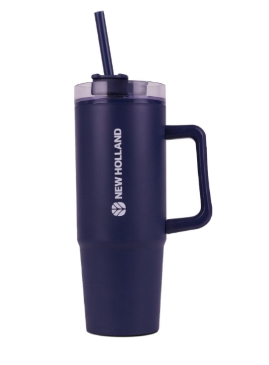 New Holland Style Drinking Cup With Straw
