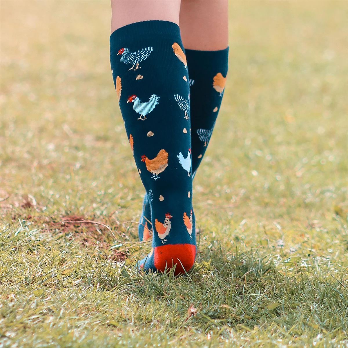 Chicken Bamboo Welly Sock