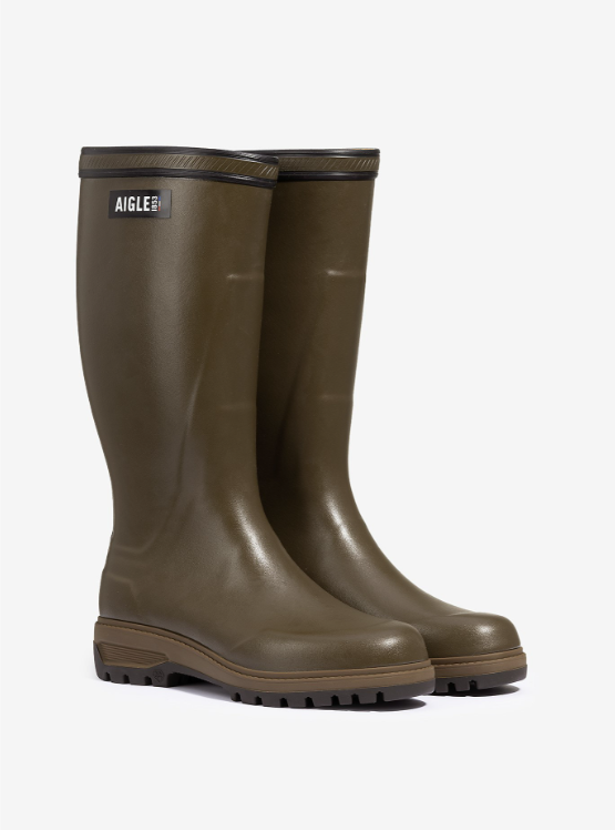 Aigle Vert Olive Wellington Boots