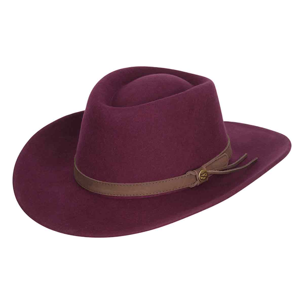 Perth Hat Felt (Merlot)