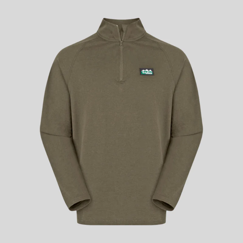 Ridgeline Baseline Pull On Zip (Light Bark)