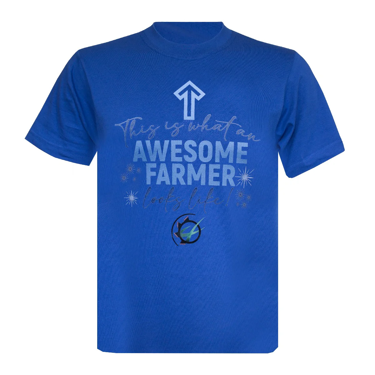 Grassmen Awesome Farmer T-Shirt (Blue)