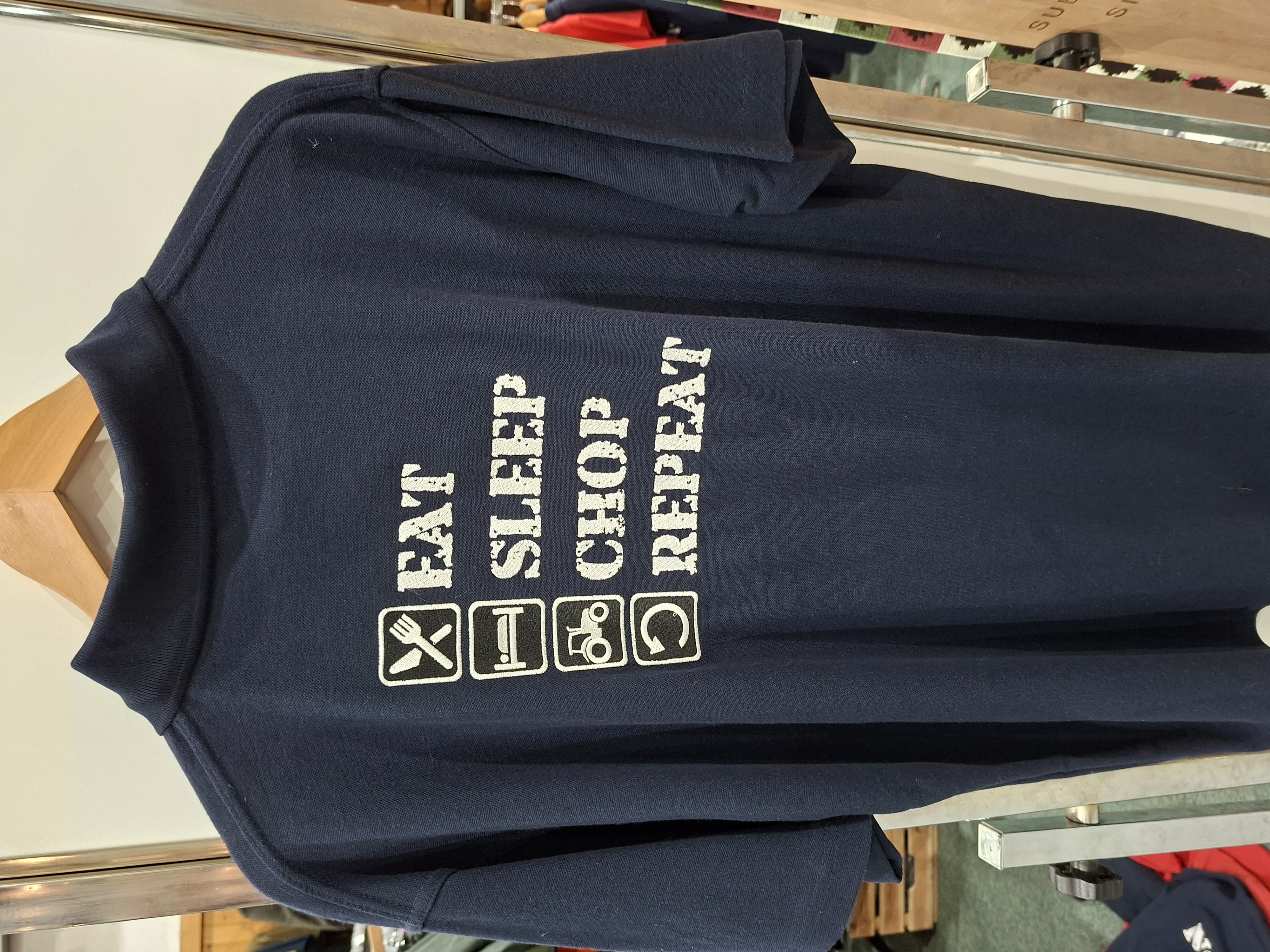 Grassmen Eat, Chop Polo Navy