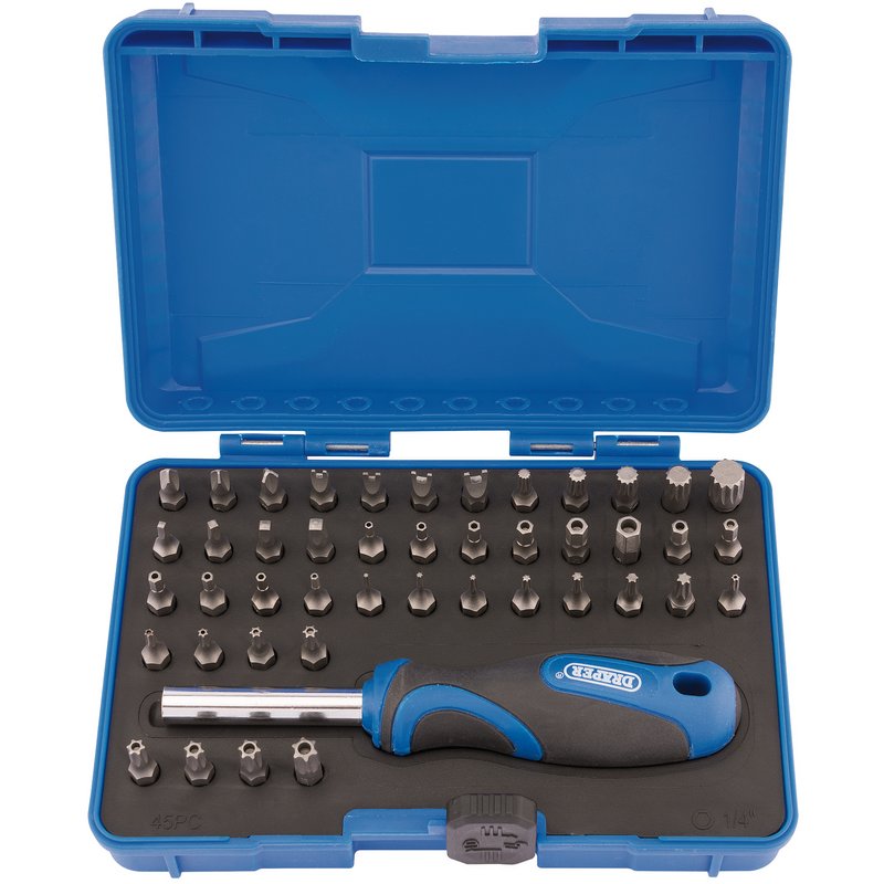 Draper 45pcs Security Screwdriver Bit and Driver Set (82399) 
