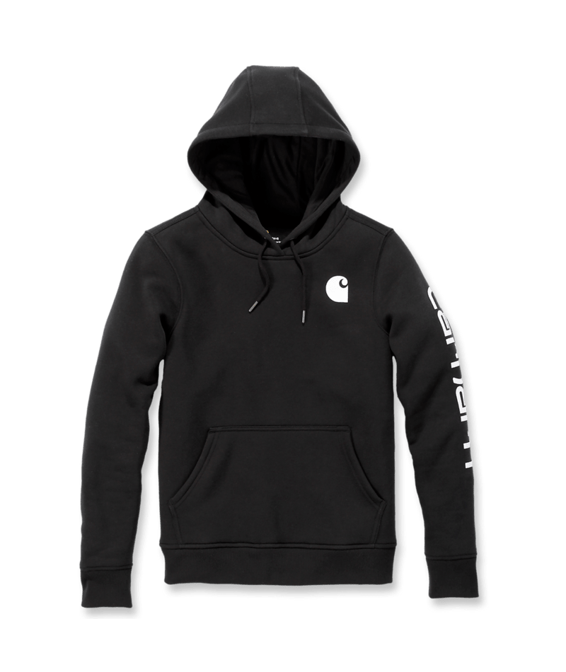 Carhartt Sleeve Logo Black Hoodie