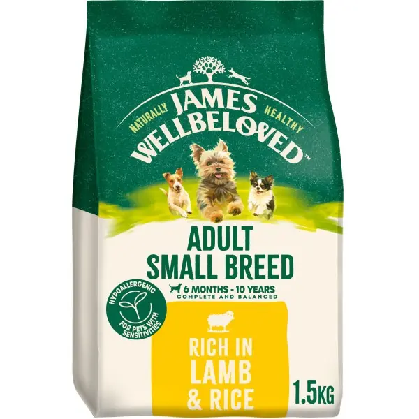 James Wellbeloved Lamb/Rice Small Breed 1.5kg