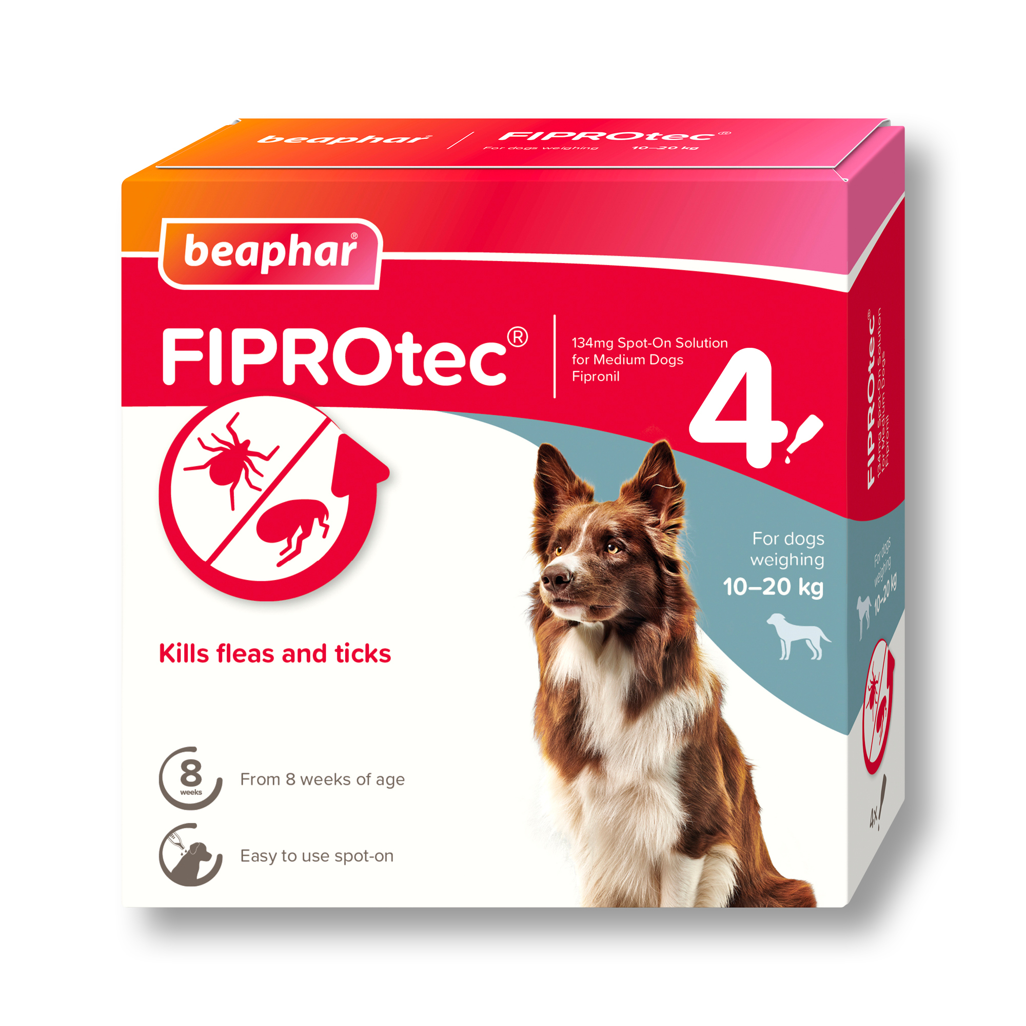Fiprotec Medium Dog x4