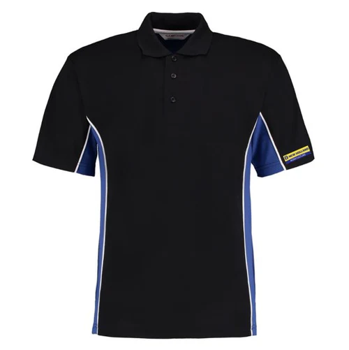 Genuine Track Polo Shirt- Black & Royal Blue