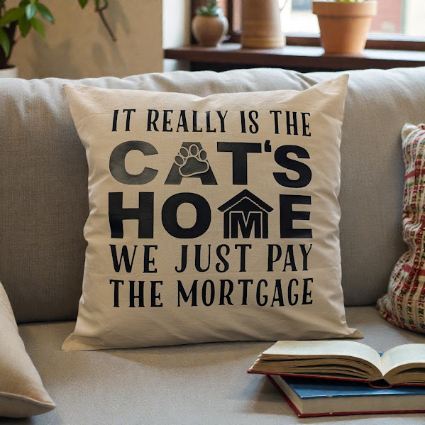Vinyl Printed Cushion (Cat)