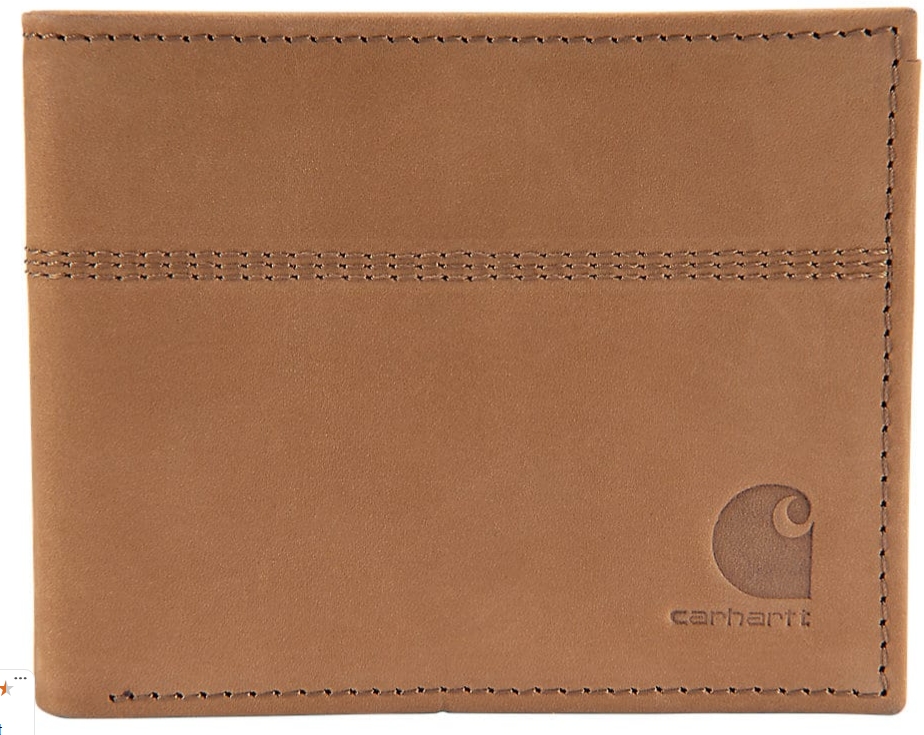 Carharrt Saddle Leather Bifold Wallet (Brown)