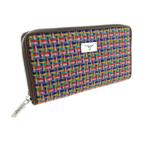 Tweed Staffa Zip Purse Jazzy