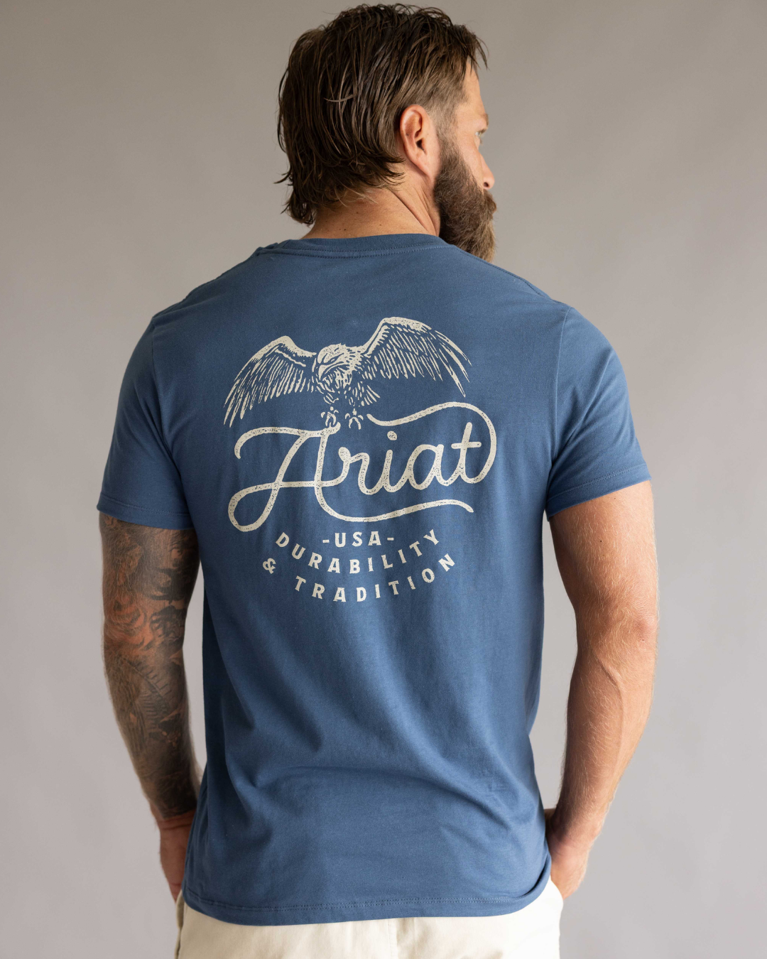 Strong Flying Eagle Classic T-Shirt Blue