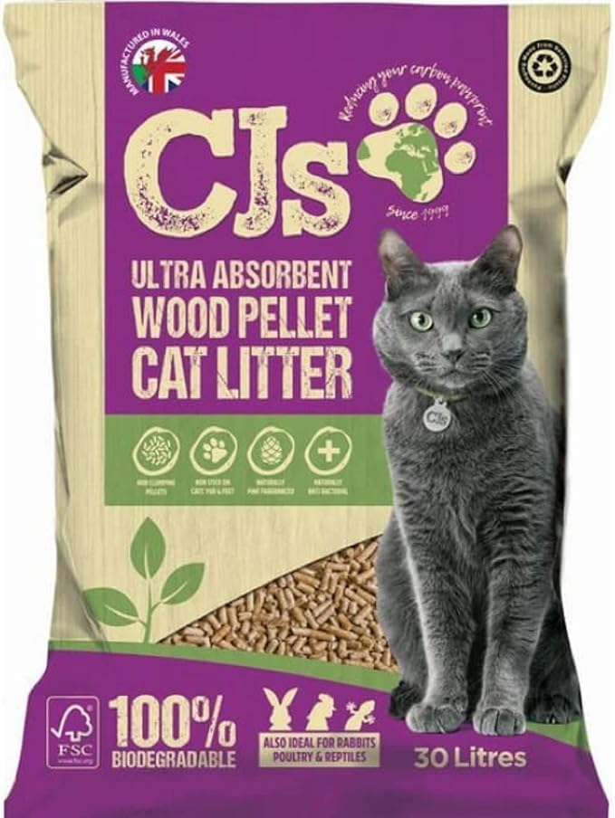 CJ's Wood Pellet Cat Litter