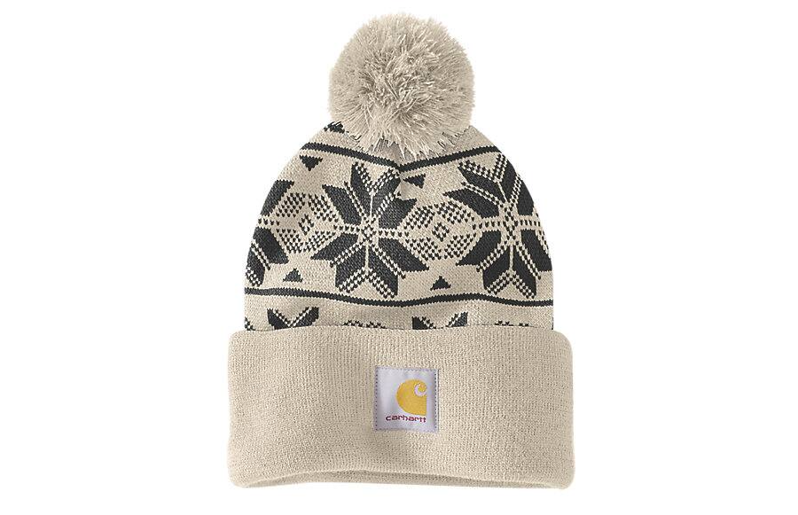 Knit Pom Jacquard Beanie