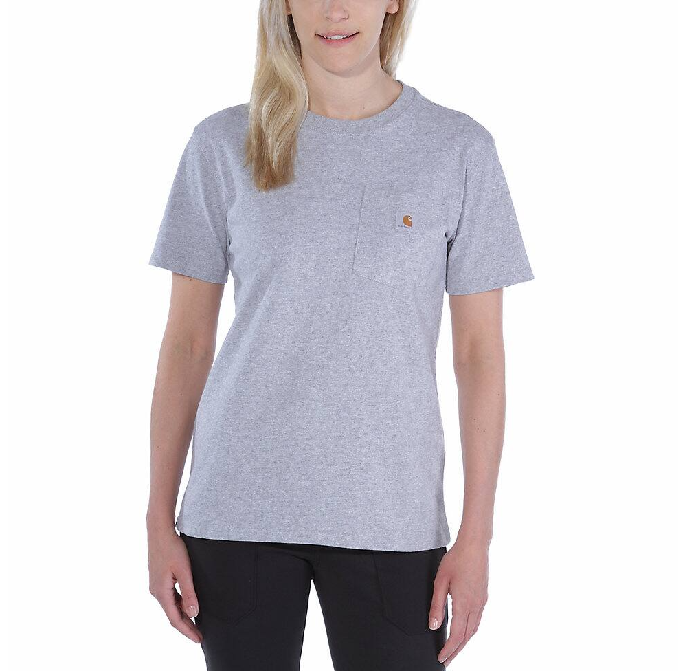 Women's Loose Fit HW Short-Sleeve Pocket T-Shrit 