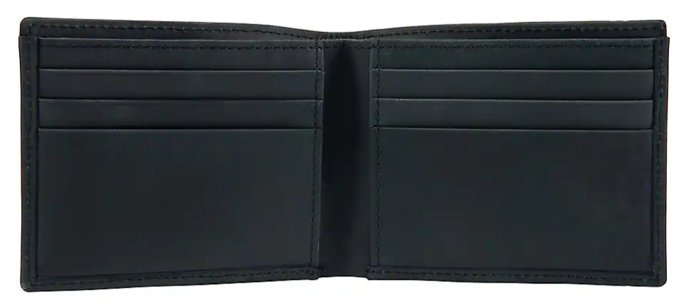 Saddle Leather Bifold Wallet (Black)