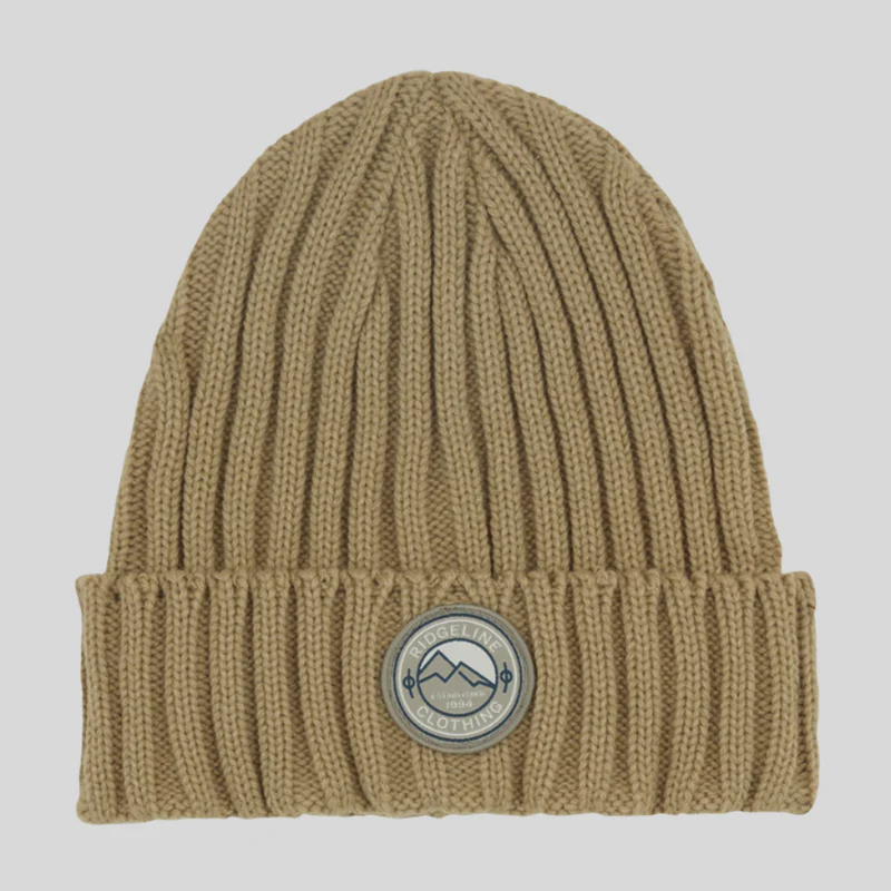 Ridgeline Original Knitted Beanie (Stone)