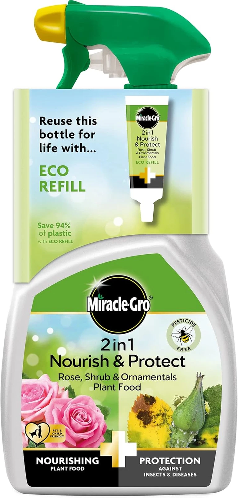 2 In 1 Nourish and Protect Rose, Shrub and Ornamentals Plant Food