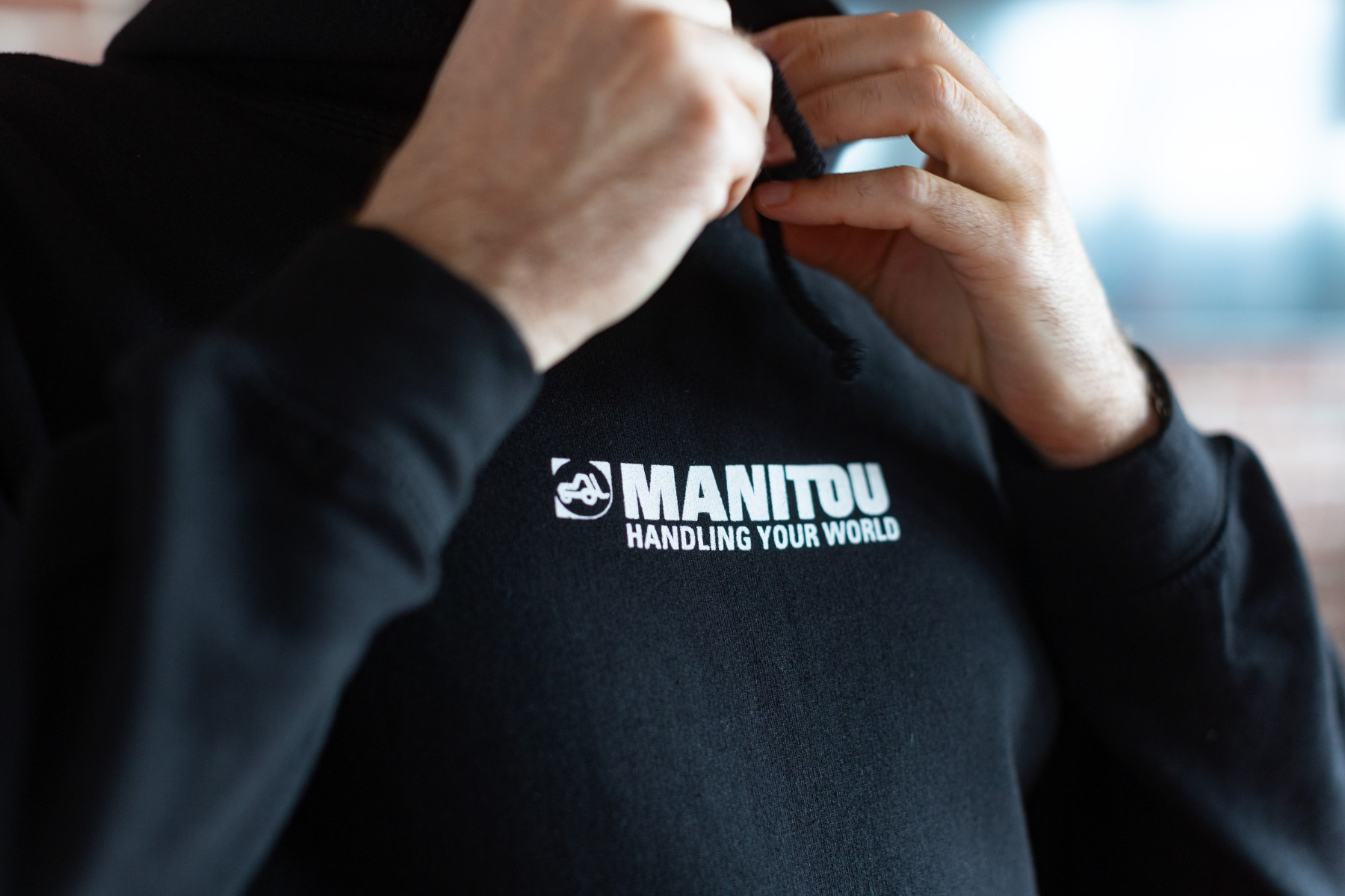 Manitou Black Hooded Sweatshirt 