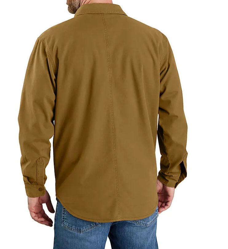 Canvas Fleece Lined Shirt Jacket