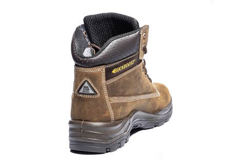 Buckbootz Lacerz Brown Crazy Horse Waterproof Safety Lace Boots