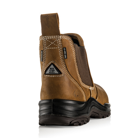 Buckbootz Dealerz Brown Safety Boots