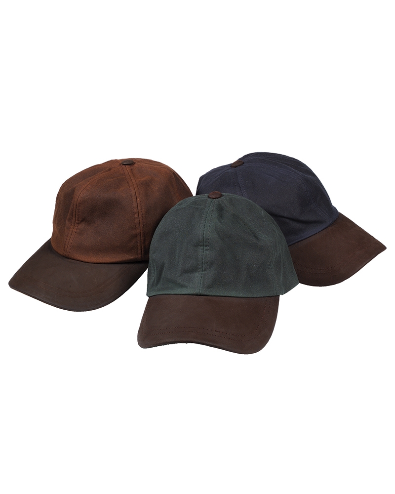 Waxed Baseball Cap (Olive)