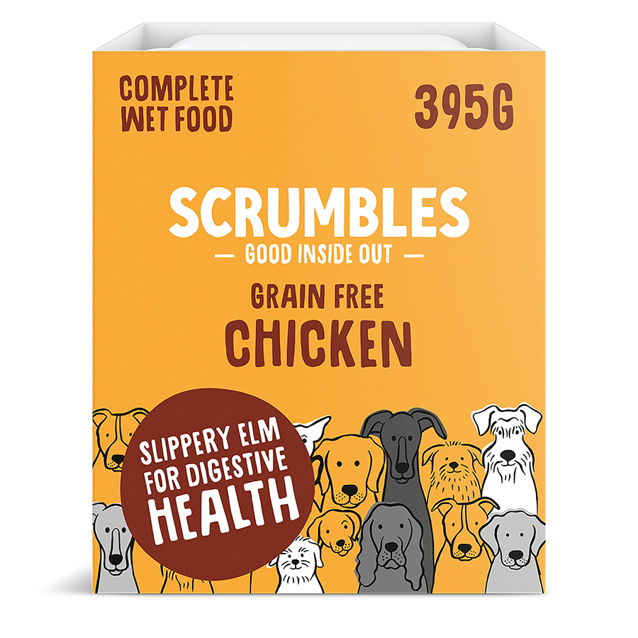 Scrumbles Chicken Wet Dog Food 395g