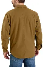 Rugged Flex Relaxed Fit Canvas Fleece-Lined Shirt Jacket