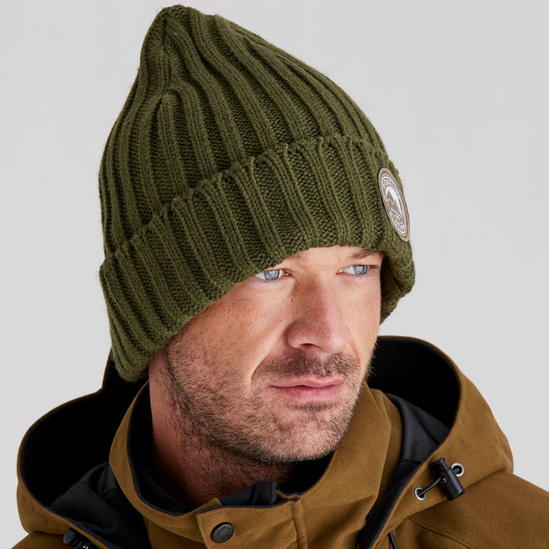 Ridgeline Original Knitted Beanie (Olive)