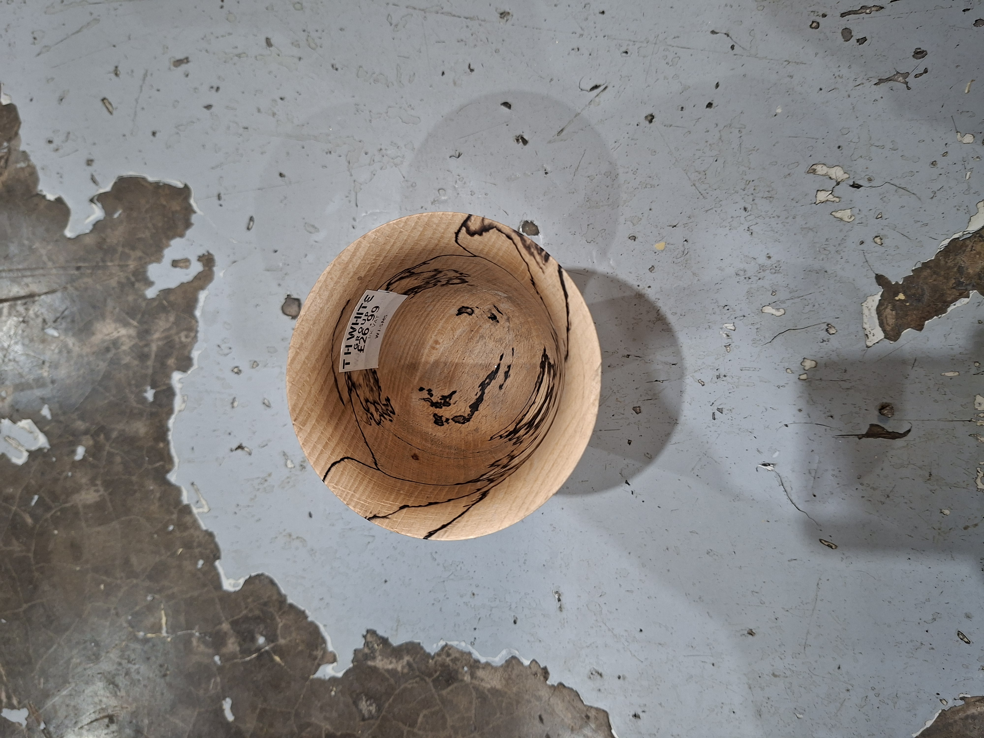 Small Wooden Patterned Bowl 