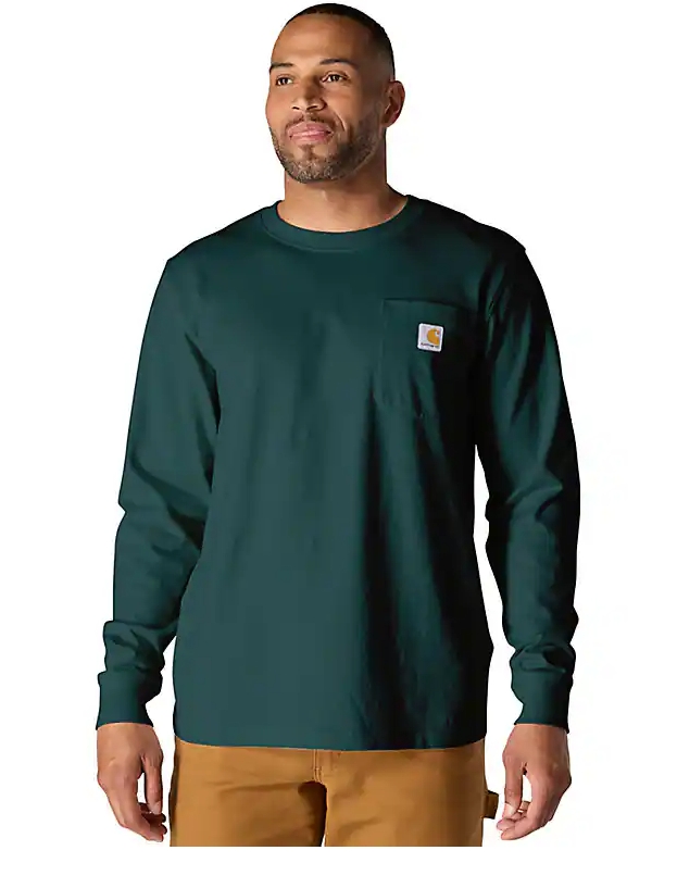 Relaxed Fit HW Long-Sleeve Mountain Graphic T-Shirt