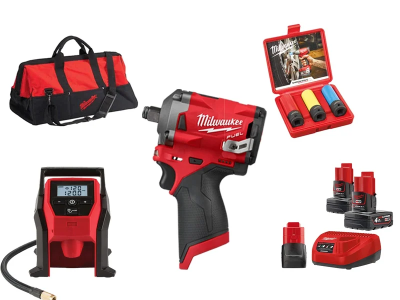 Milwaukee M12 gun & Inflator set 