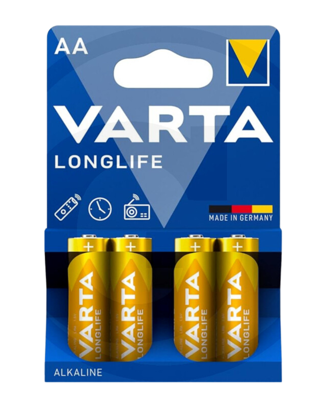 Pack of 4 Long-life AA Batteries