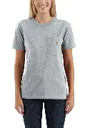 Women's Loose Fit HW Short-Sleeve Pocket T-Shrit 