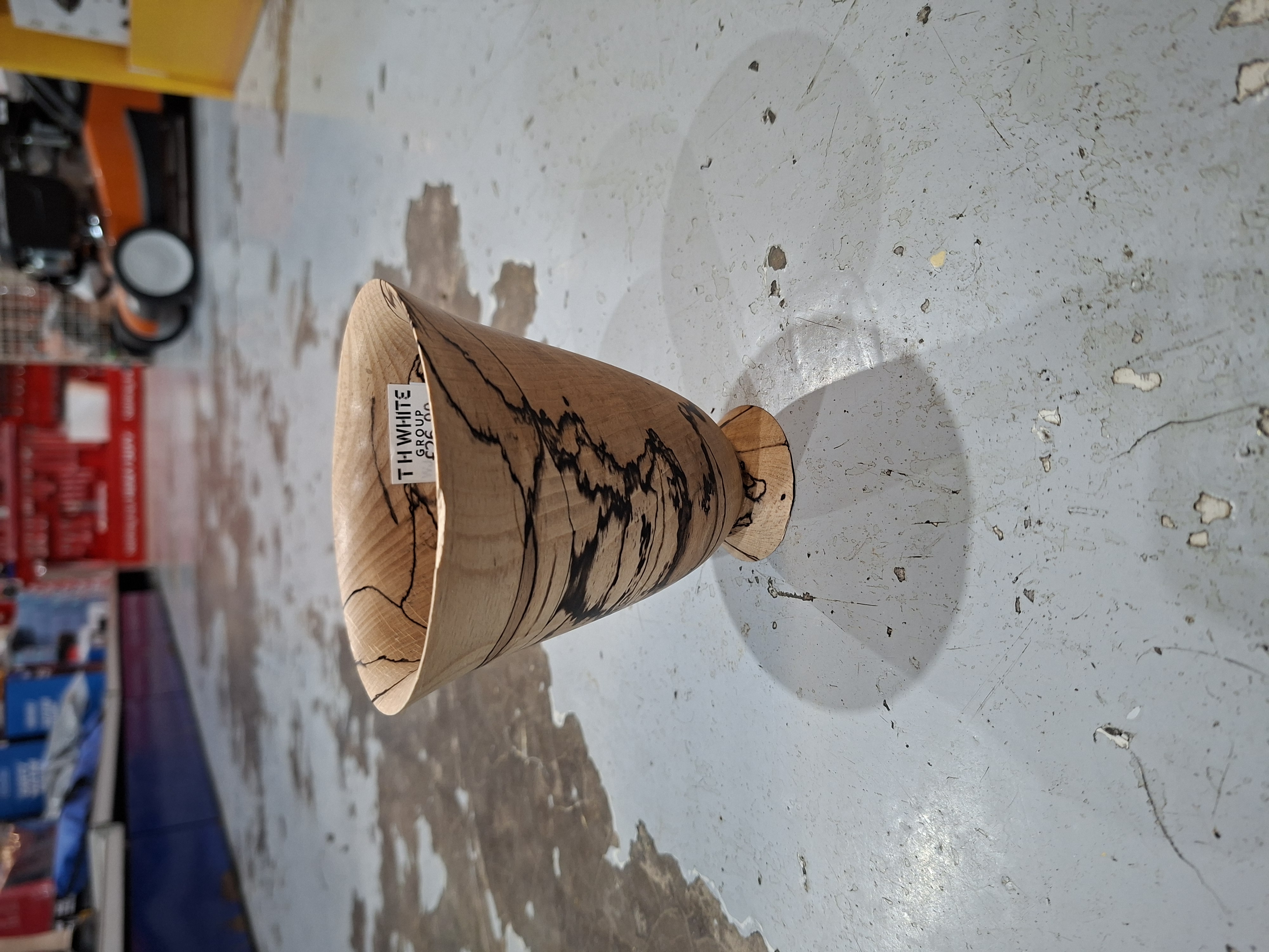 Small Wooden Patterned Bowl 