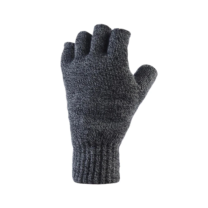 Mens Skala Fingerless Gloves (Charcoal)