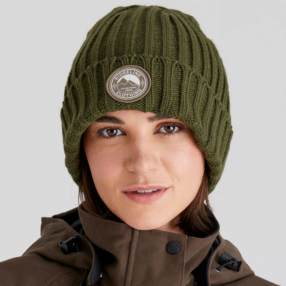 Ridgeline Original Knitted Beanie (Olive)
