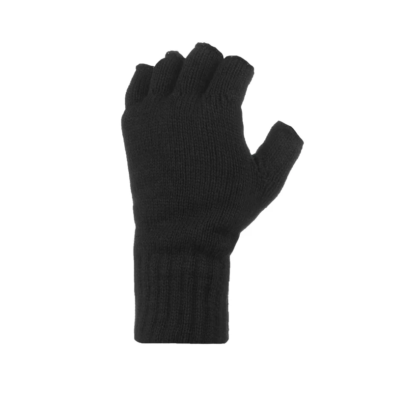 Mens Skala Fingerless Gloves (Black)