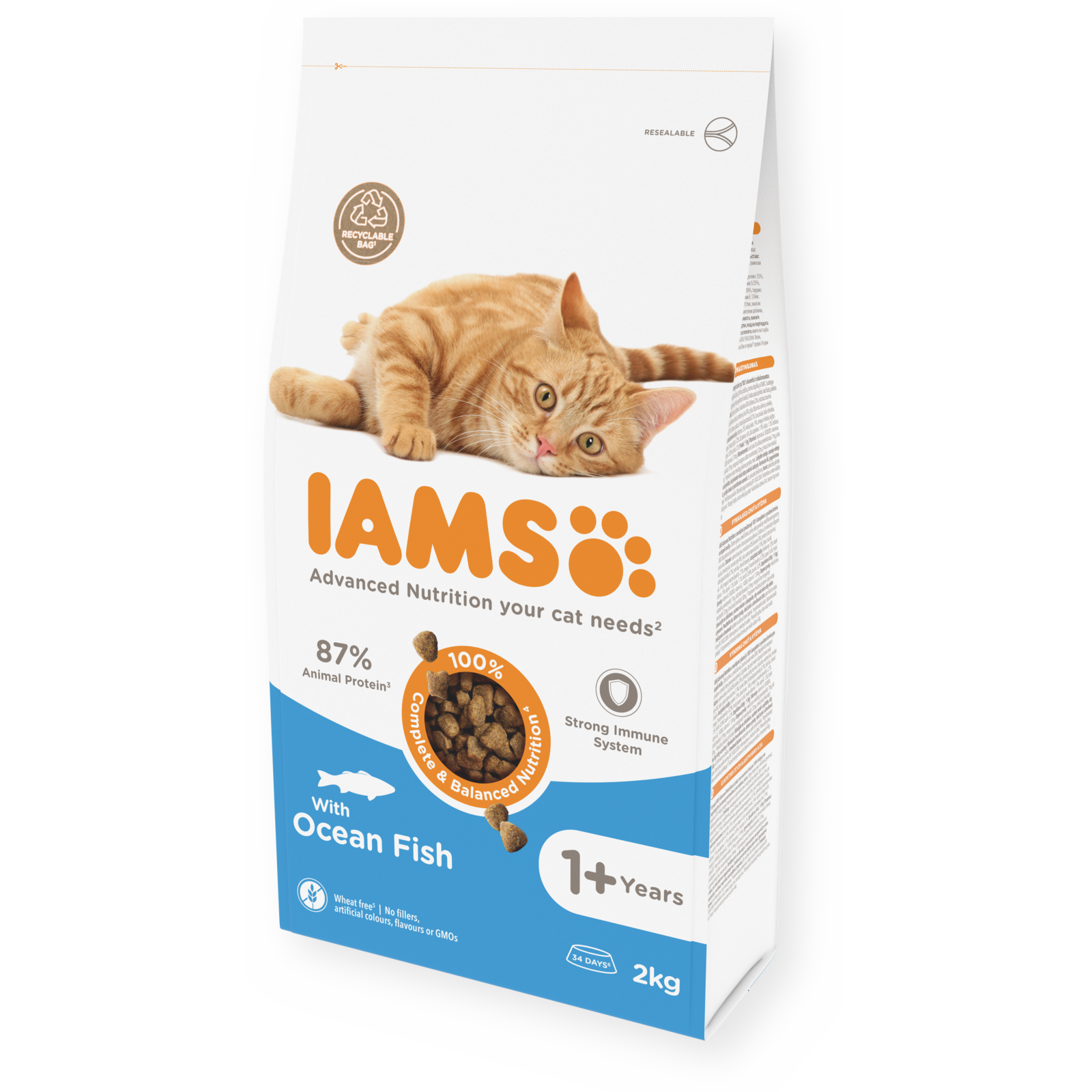 IAMS Vitality Cat Ocean Fish 2kg