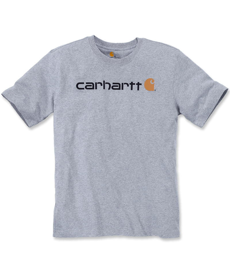 Carhartt Relaxed Fit Graphic Logo TShirt Heather Grey