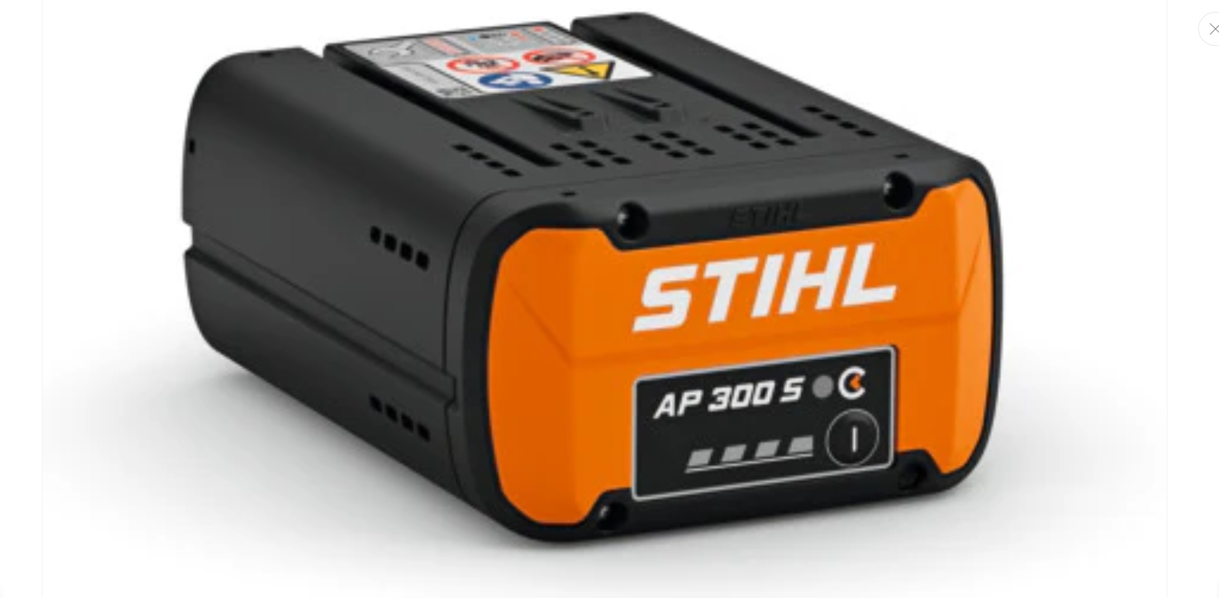 Stihl AP 300S Battery Connected