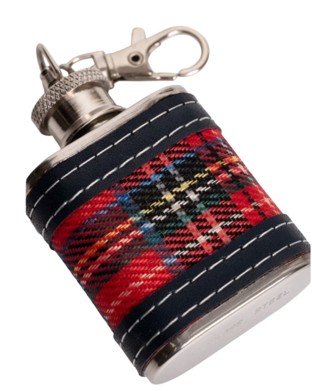 1 oz Tartan Hip Flask Keyring