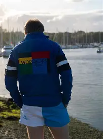 Wop Wop White/Light Blue Shorts