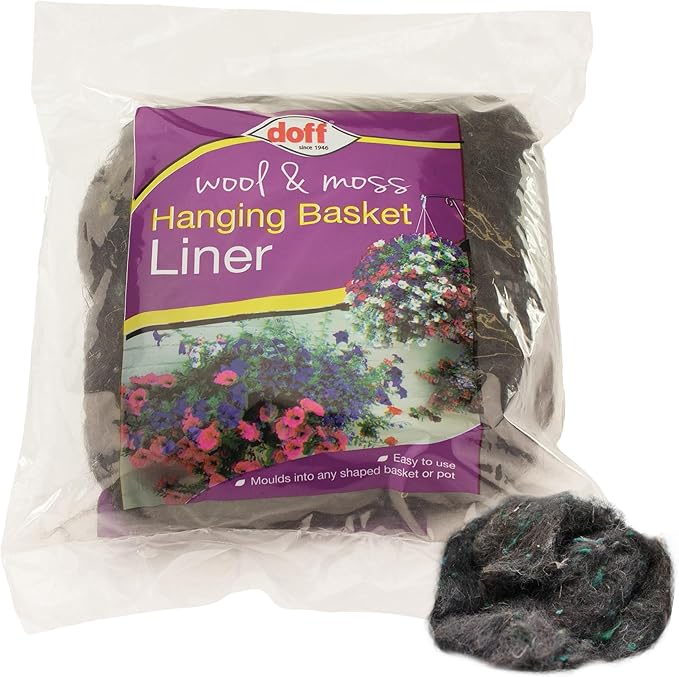 Doff Wool & Moss Hanging Basket Liner