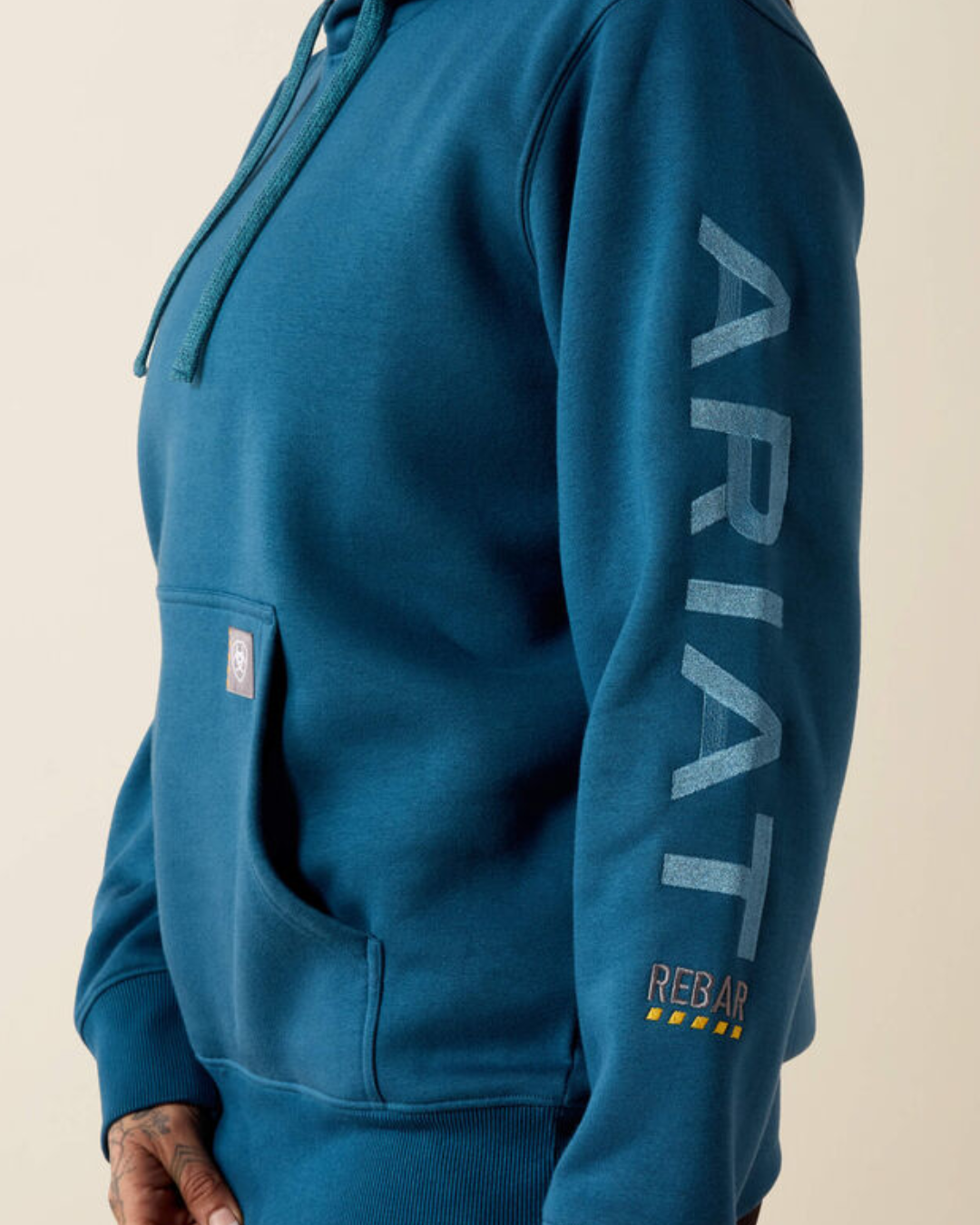 Rebar Workman Graphic Hoodie Blue